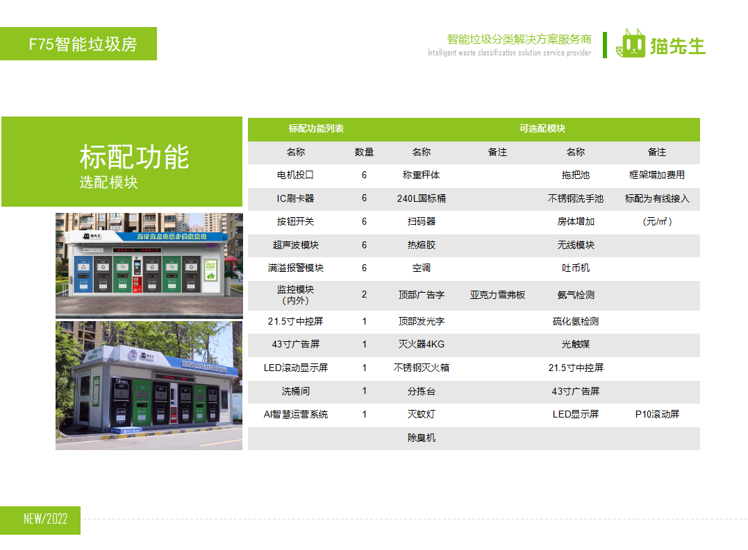 貓先生智能垃圾分類(lèi)房，定時(shí)定點(diǎn)垃圾收集站 ，垃圾房生產(chǎn)廠家