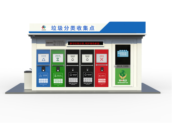 垃圾房效果圖，智能垃圾房，垃圾分類收集點(diǎn)，回收站生產(chǎn)廠家，垃圾分類定時(shí)定點(diǎn)收集點(diǎn)