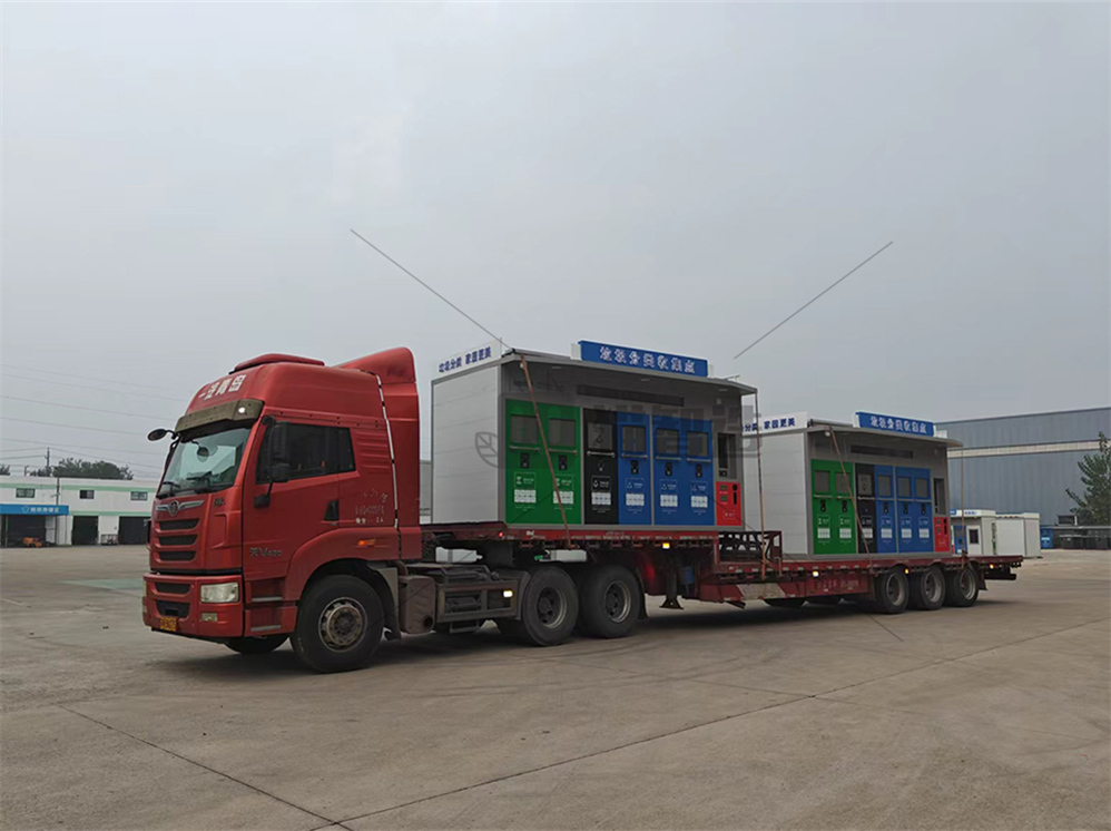 華展貓先生智能分類(lèi)垃圾房，清潔小屋，垃圾分類(lèi)收集站生產(chǎn)廠家